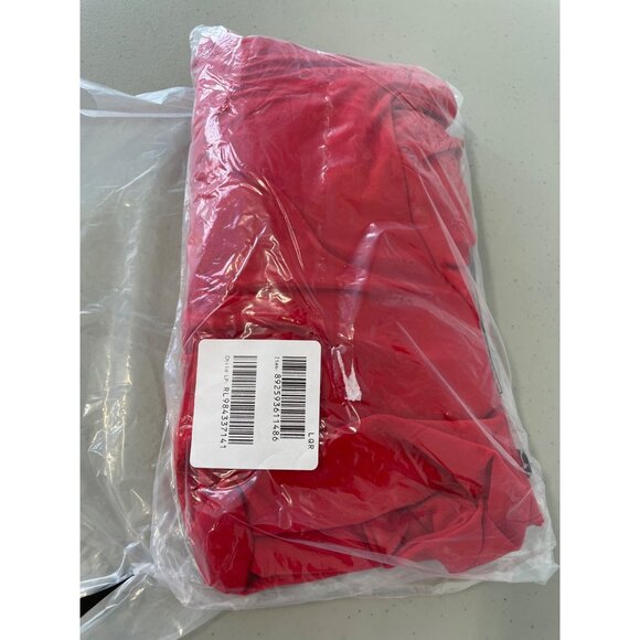 Antthony Studio Blouse Size 3X Stretch Knit Tulip Sleeve Plus Red Christams NEW - Picture 2 of 6